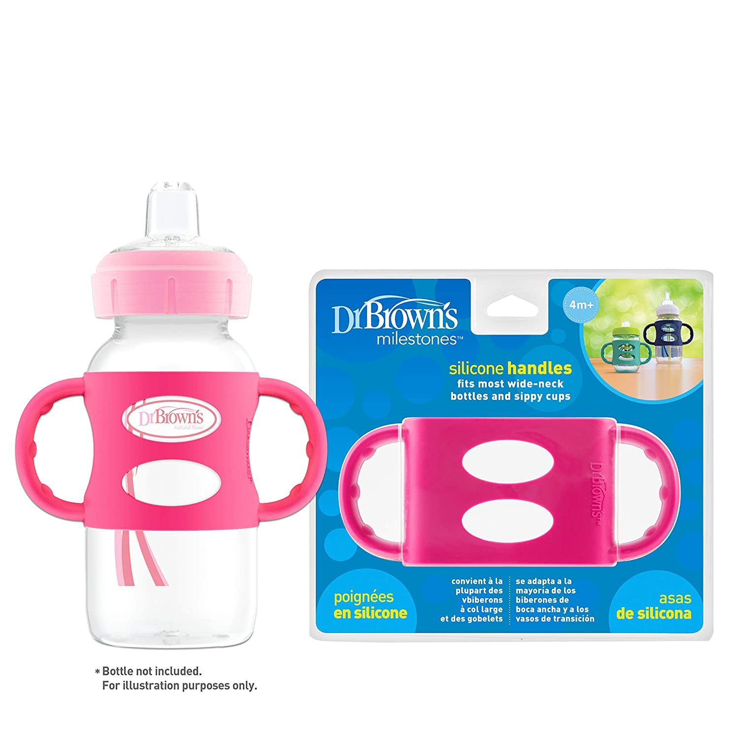 Dr Brown's Narrow-Neck Silicone Handles - Sweet Lullabies