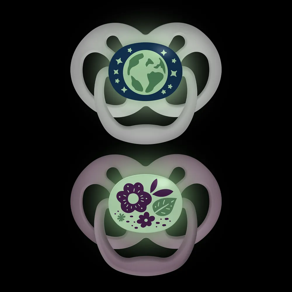 PA22003-INTL_R1_Product_F_Advantage_Soother_Stage_2_Purple_Nature_Glow-in-the-Dark_2-pack_Glowing